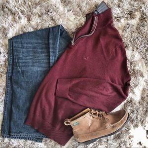 🛥Nautica Wine Pullover